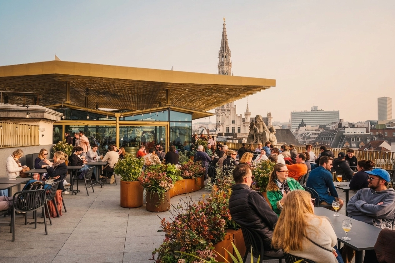 Learn and taste Belgian Beers – rooftop experience